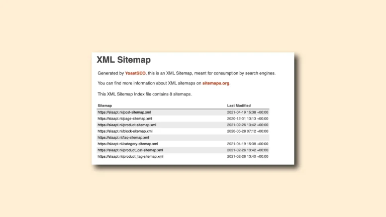 Sitemap en SEO