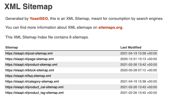 Sitemap en SEO | Artikelen
