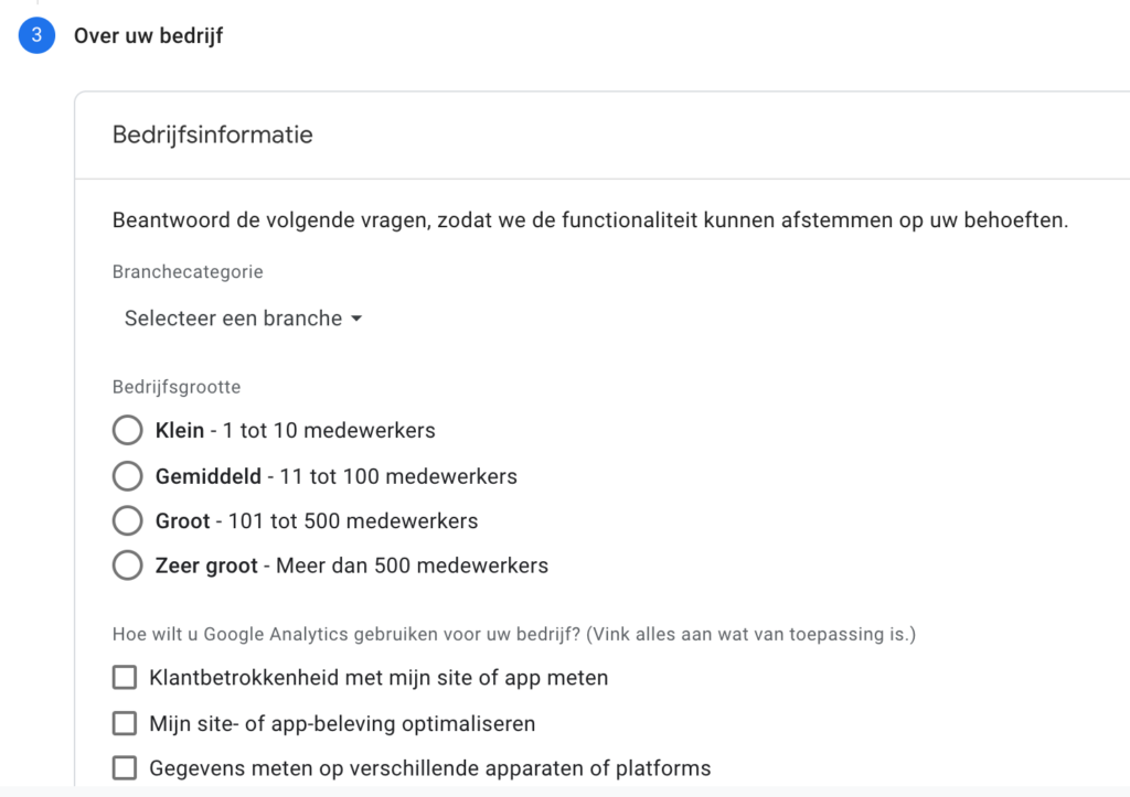 Google Analytics | Aanmaken van een account - 08