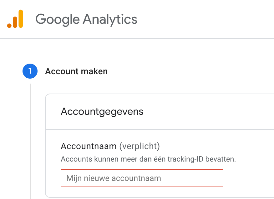 Google Analytics | Aanmaken van een account - 05