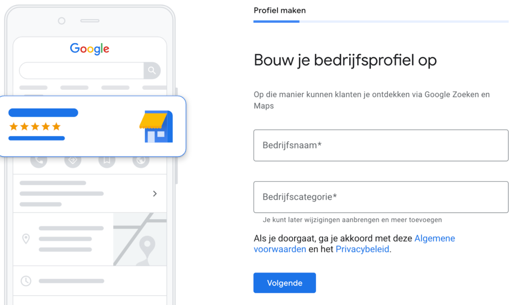 Google Mijn Bedrijf aanmaken - 01