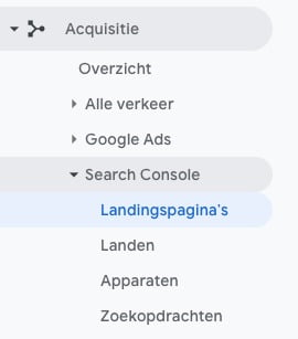 Google Search Console koppelen met Google Analytics - 02