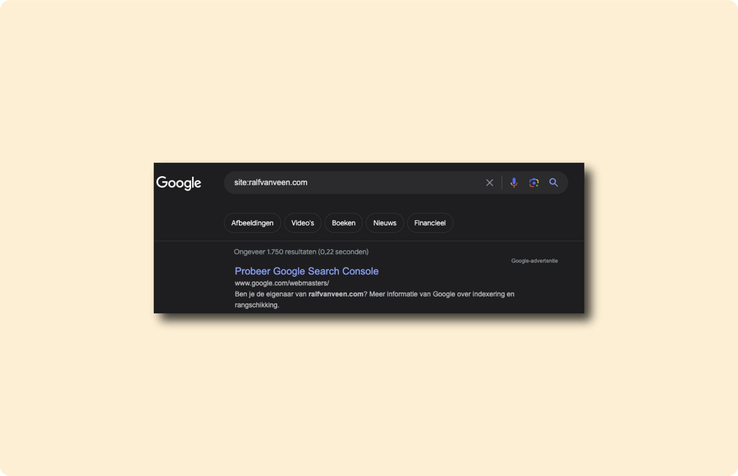 Site-search volledig domein