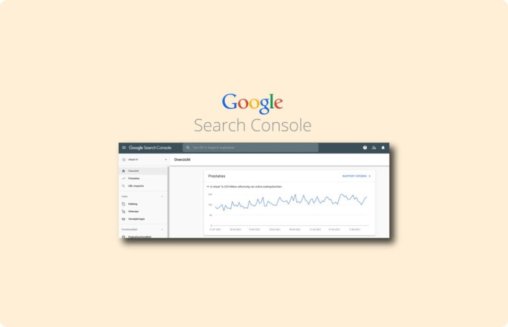 Rapport over prestaties in Google Search Console